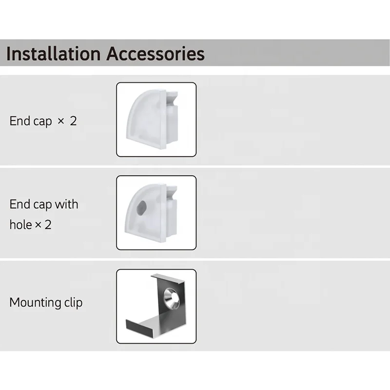 New Product Multiple Colors Black Opal LED Plastic Extrusion Strip Diffuser PC Bar Flexible Channel Lampshade Linear Light Cover