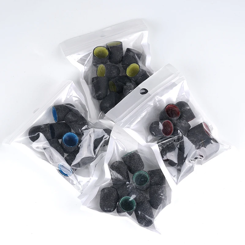 Professional Pedicure Sanding Caps Removing Calluses #80 #120 #180 Grit Pedicure Foot Care Tools