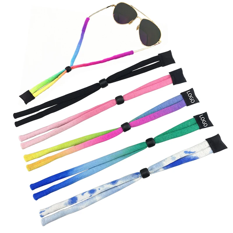 Chromatic colour Soft Comfortable Adjustable Elastic Sports Eyeglasses Strap Kid Adults Glasses Cord Retainer