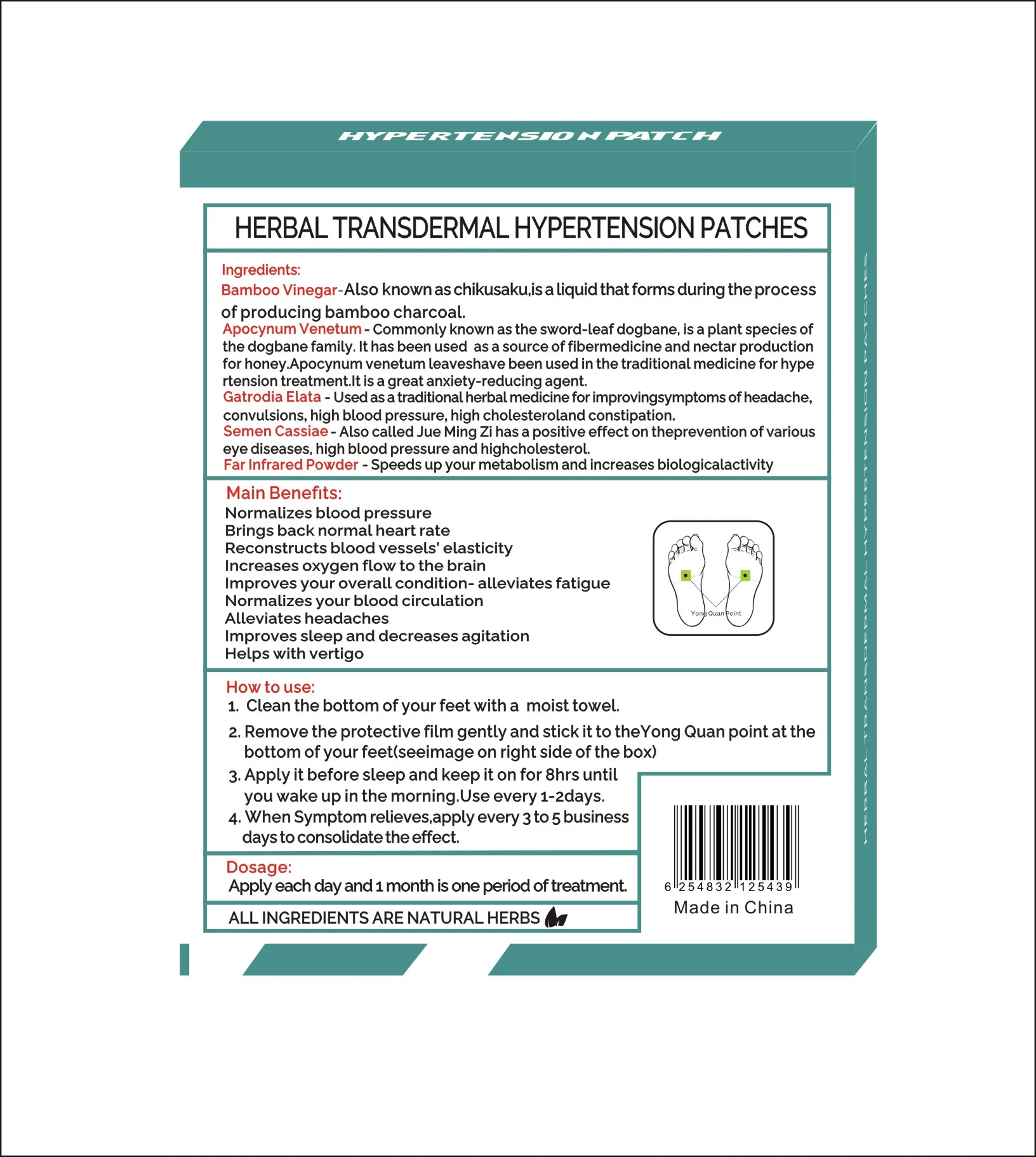 Hypertension Patch Help You Live A Better Life And Make Your Foot More Convenient