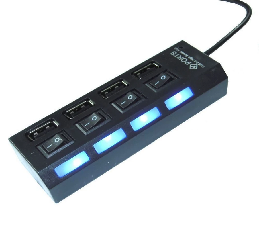 wholesale promotion gift custom logo simple 4 port usb 2.0 unibody aluminum portable data hub