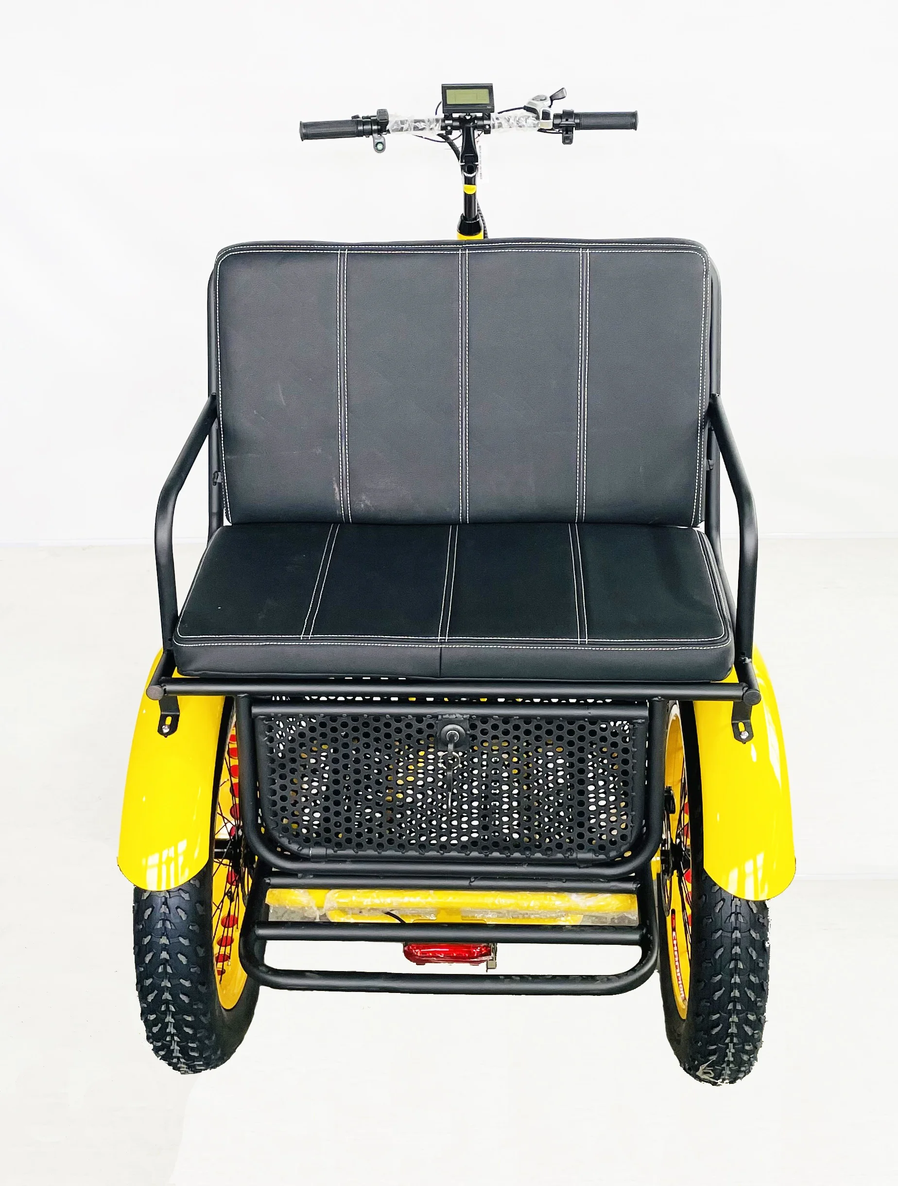 24Inch *4.0 Snow fat tire 48V 750W 21AH OEM Rear Seat two people 3 wheels Electric Rickshaw Tricycle