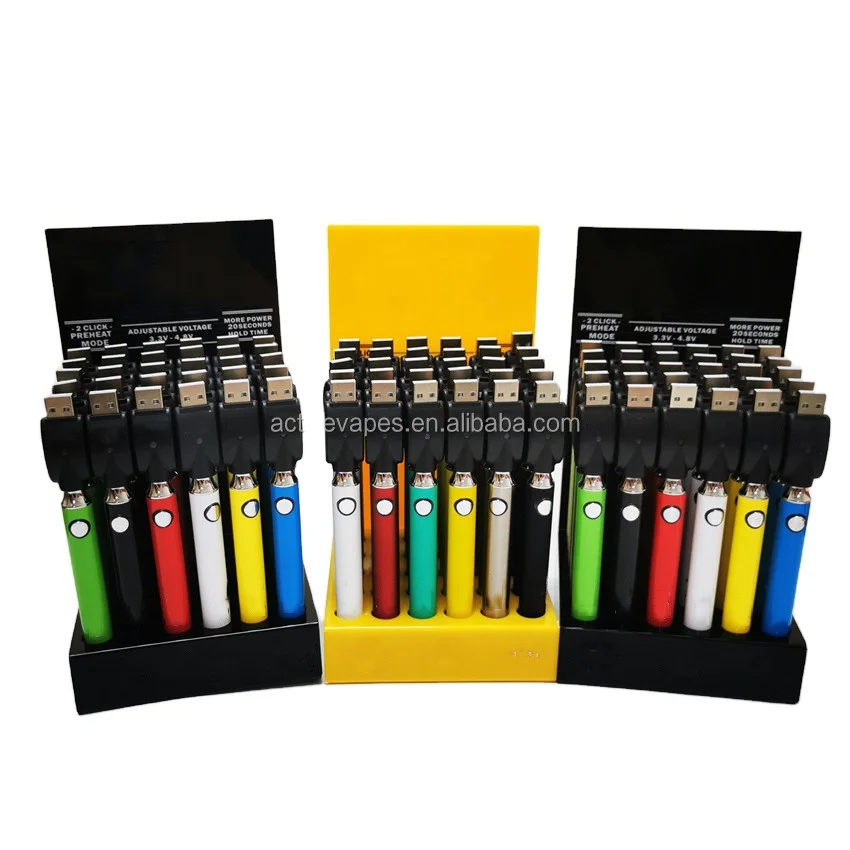 2020 premium preheat variable voltage 510 thread battery various colors available