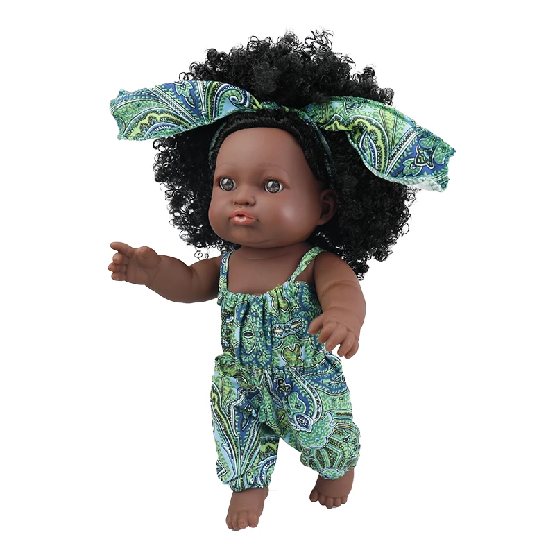Tusalmo винил пластмассы 12 дюймов игрушки куклы в африканском стиле; Модные черные куклы для девочек
