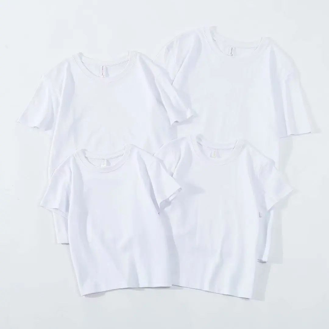 Custom Organic Cotton Or Bamboo Solid Or Printing Design Mom Baby Dad With Children Parent-child Wear Family Matching Clothes