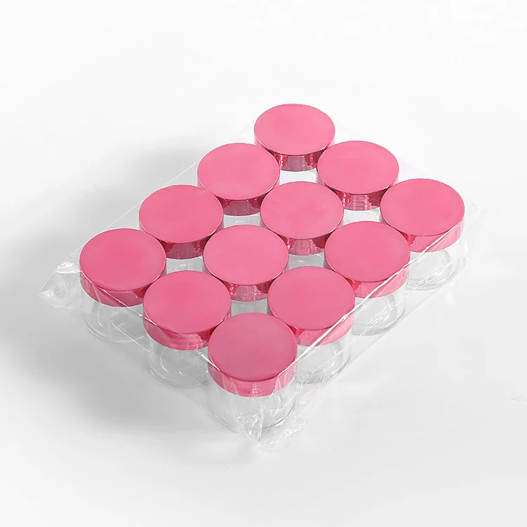 5g 7g 15g 20g 30g 60g 120g 300g Nail Dip Powder Jar 10oz Art Glitter Plastic Jars with Gold Lid