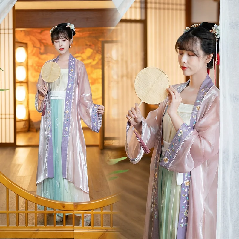 Hanfu Chinese historical styles ancient costume Han Dynasty Embroidery traditional chinese clothing Hanfu women