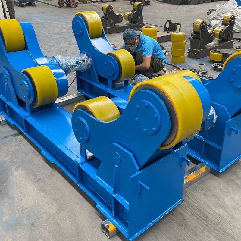 Bolt Shift Adjustable Rotary Turning Roll Pipe Welding Assistant Machine with Rubber Roller Material