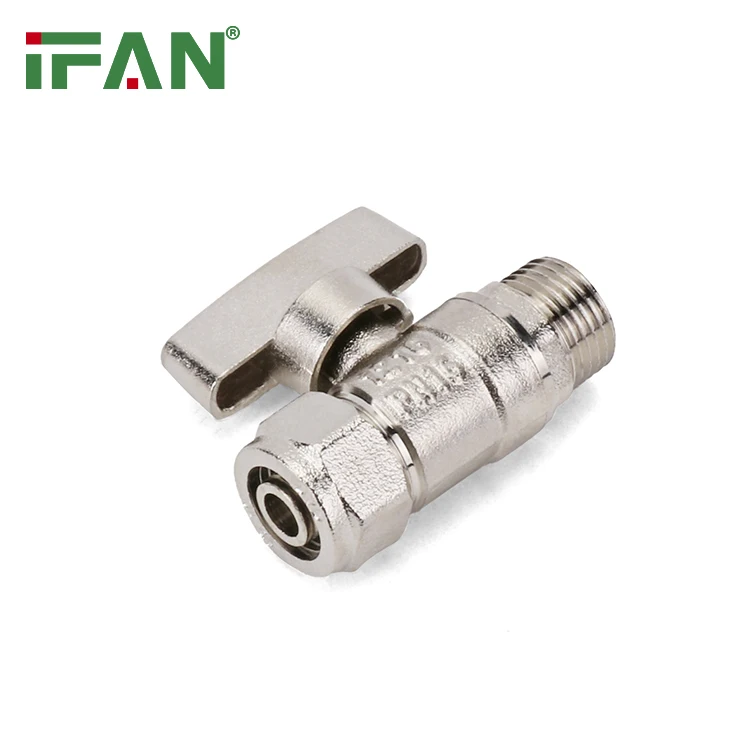 IFAN Valve Factory Sample Free Gas Valve Compression Threaded Forged All Size Brass Gas Valves