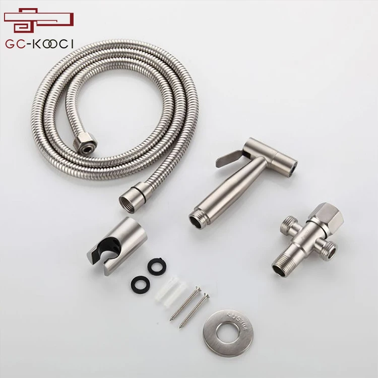 Portable shattaf bidet handheld stainless steel water bidet