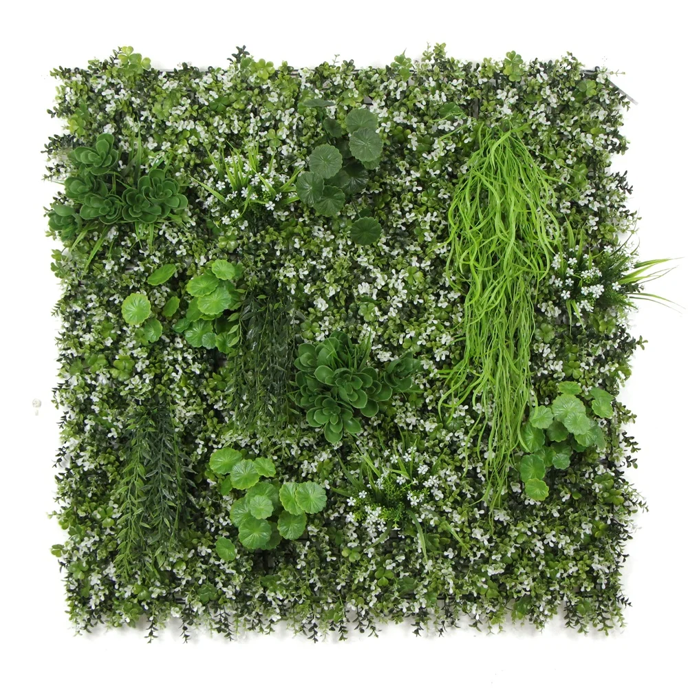 Sunwing 3D jungle style artificial hedge boxwood grass green wall panel