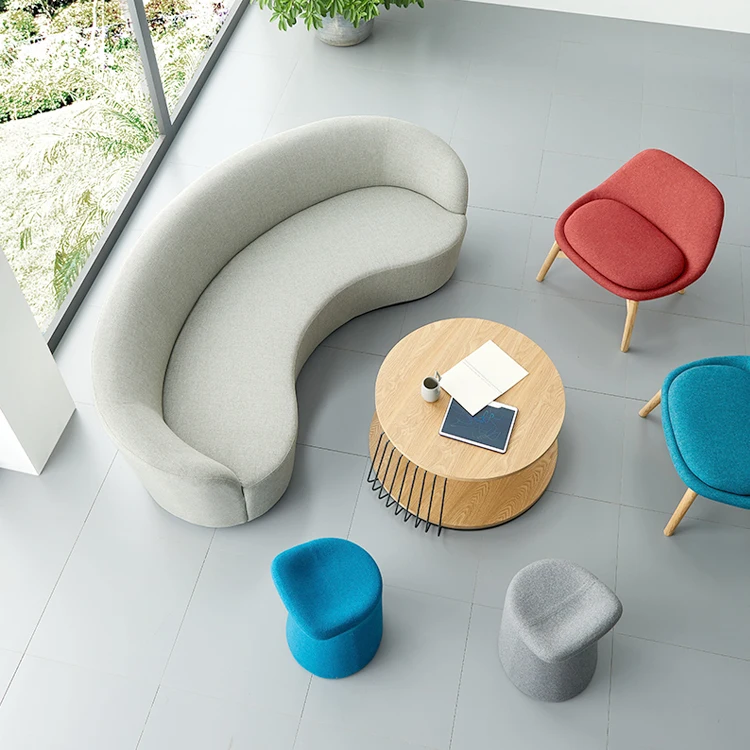 
New arrival Modern European Style home furniture sofa set Fabric Comfortable Big Lobby Sofa 