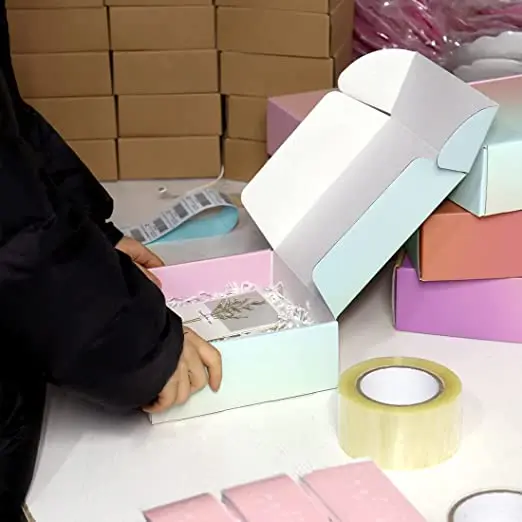 Luxury Custom Kraft Mailing Gift Clothing Shipping Box Corrugated Paper Cardboard Packaging For Small Business