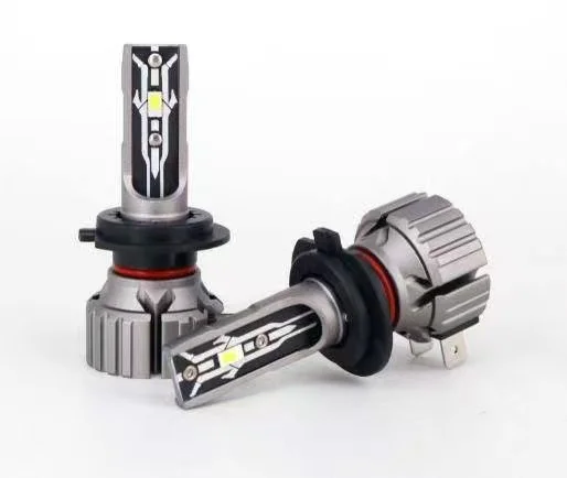 9012 LED Headlight Bulbs, 12000 LM 6500K Xenon White Fanless Instant Plug-in HIR2 Conversion Kit of 2