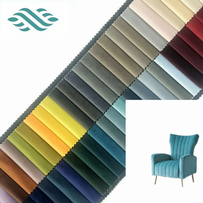 Holland 300gsm  solid color  shiny type  soft feeling plain baby face velvet for sofa fabric