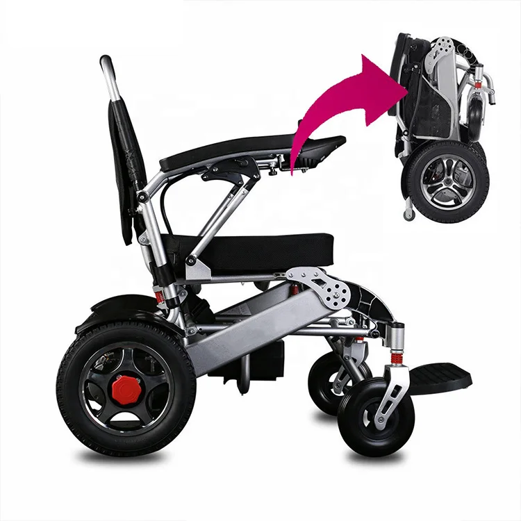 Lightweight handicapped scooters Manual Electric Power Wheelchair Foldable Electric Wheelchair for Disable