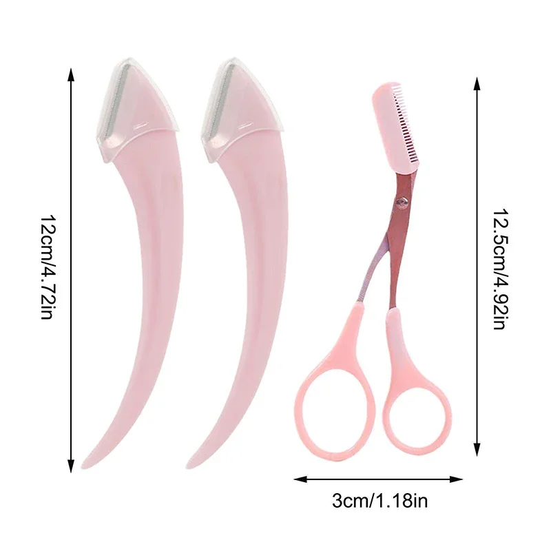 Women Eyebrow Trimmer Scissor Beauty Products Eyebrow Scissors Comb Stainless Steel Makeup Tools Beauty Scissors