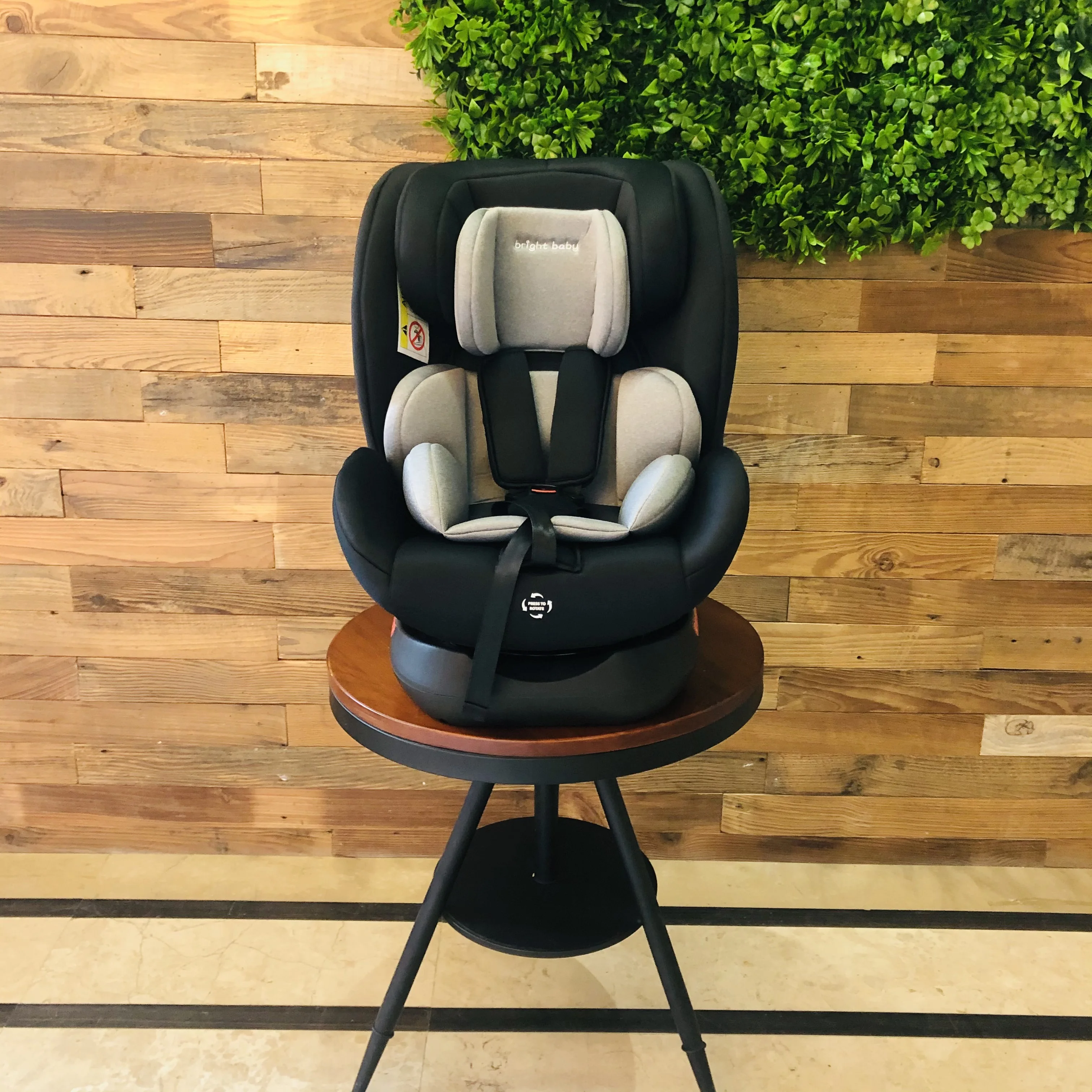 Brightbebe Высокое качество Портативный 0-36kgs 360 градусов Поворот группы 0 + 1 2 3 знака после isofix дети детское