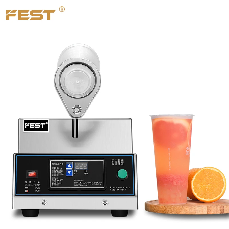 FEST horizontal bubble tea shaker machine shaker milk tea boba pearls bubble tea shaking equipment milk shaker