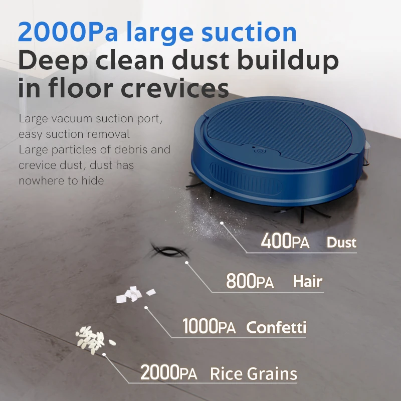 RYK OB8S MAX Smart Robot Vacuum Cleaner with High Suction Power WiFi App Control and Automatic Mopping for Convenient Use