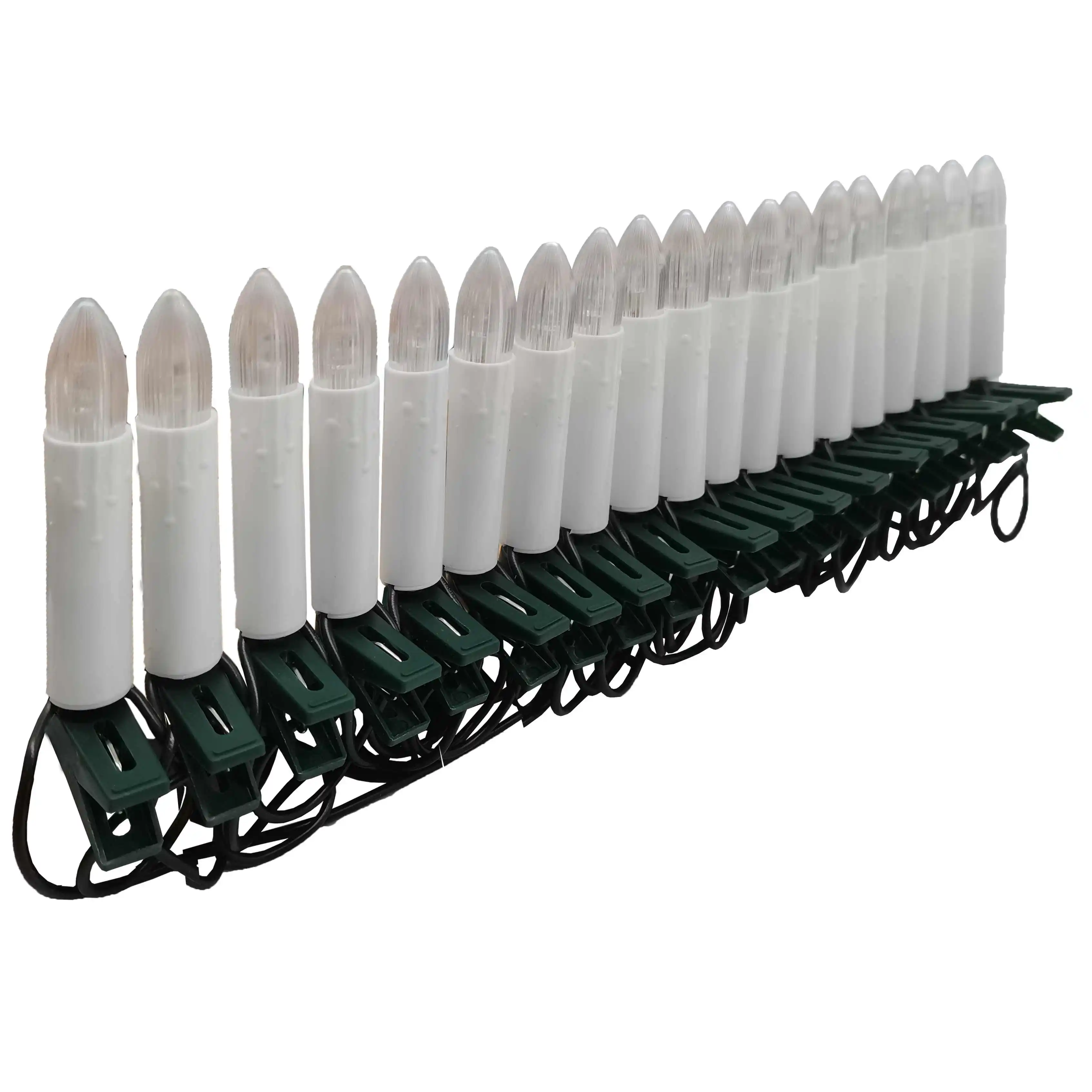 По индивидуальному заказу набор из 20/30/40 светодиодные гирлянды для новогодней елки для закрытой рождественской елки свечи на Рождество