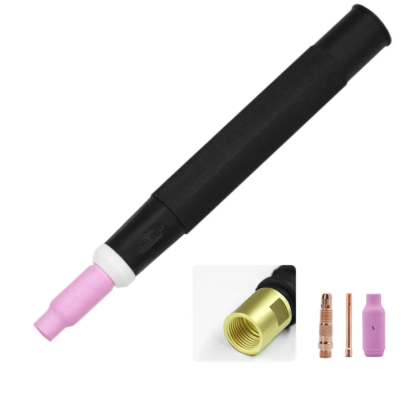 Argon arc welding accessories WP17/1826 straight handle welding gun guide body parts tungsten needle ceramic nozzle