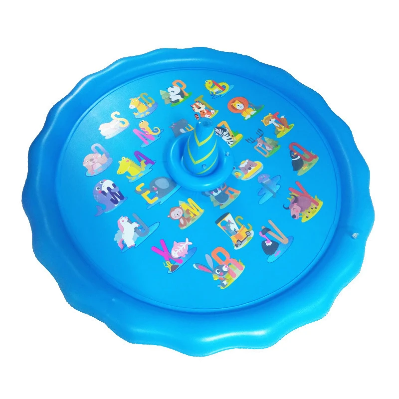 
New PVC sprinkler dog mat ring sprinkler water mat with throwing ring pet outdoor lawn splashing toy 