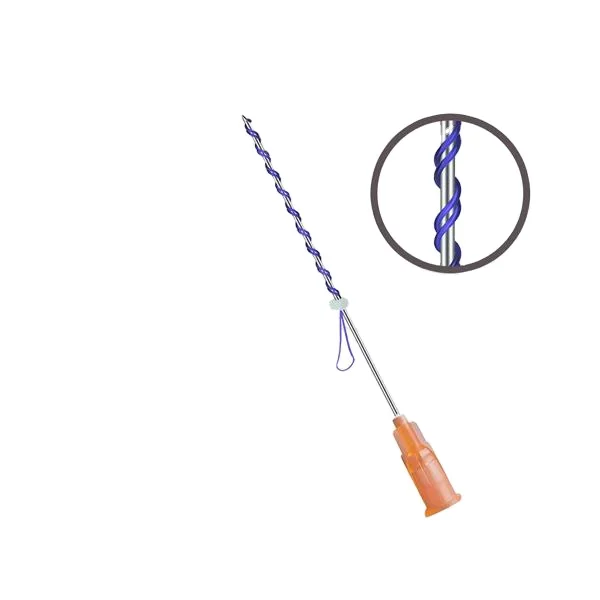 PDO lifting Surgical Suture Needles tornado screw  26G 27G for face tightening