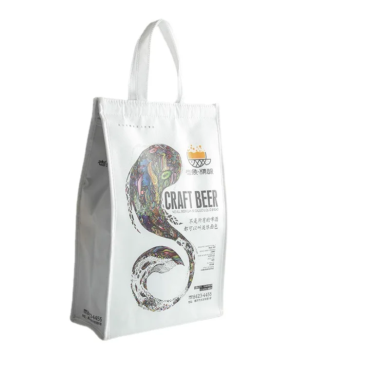 hot selling Reusable Thermal Insulated Cooler Bags, Grocery Cool Carry Non Woven Lunch Cooler Bags bsci sedex for Food/
