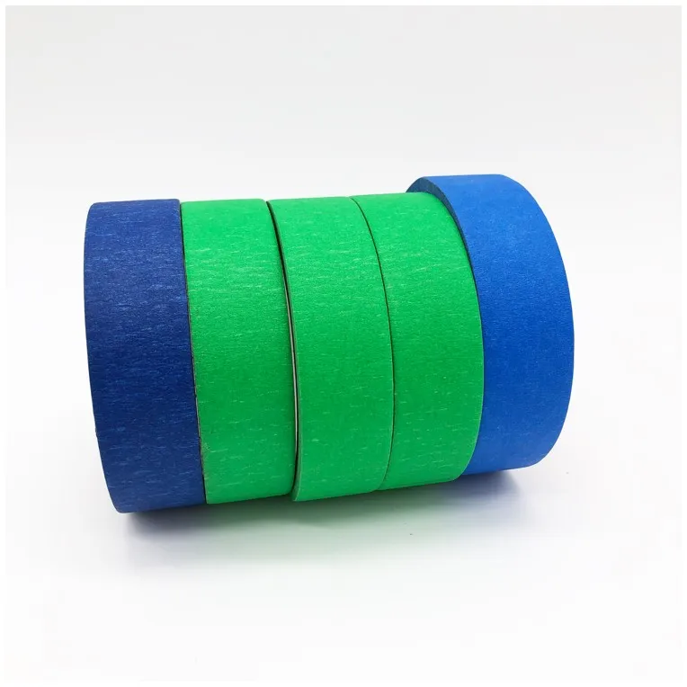 
High quality car paint masking tape automotive blue painters colored high temperature paper tape 