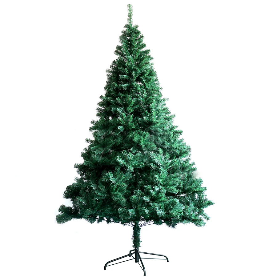 2022 Xmas Tree High Quality Green PVC 180 cm 210 cm PET PE Mixed New Made Artificial Christmas Tree With Ornaments