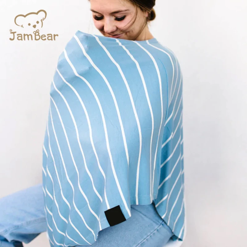 organic Nursing Poncho Blankets Summer jersey nursing cover bamboo viscose baby stroller covers eco-friendly Car Seat Cover