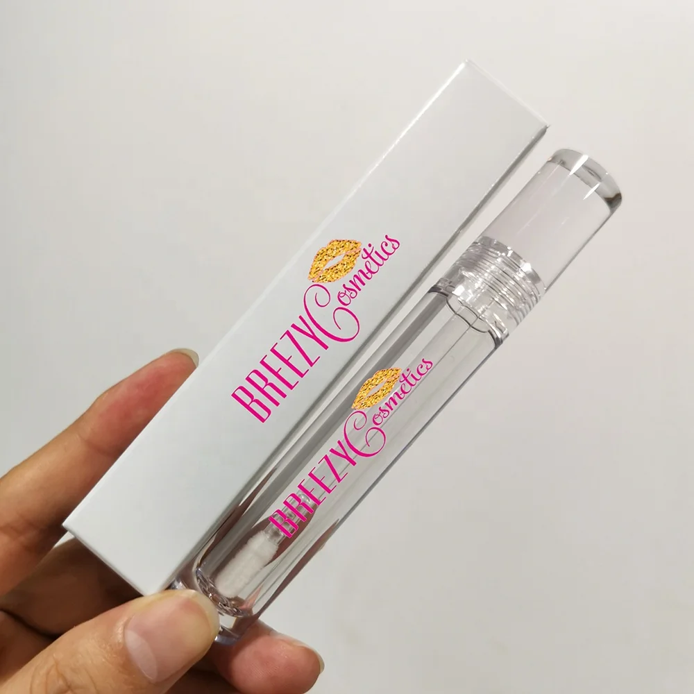 Wholesale High Quality Plastic Lip Gloss Containers Clear Round Lipgloss Tube