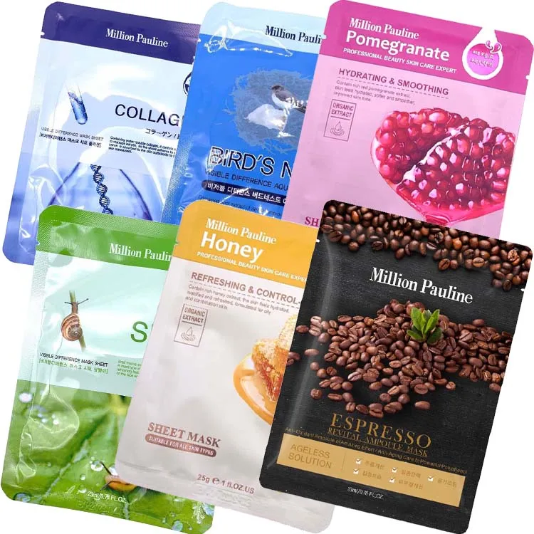 Wholesale Moisturizing Deep Cleansing Firming Plant Extract Korean Facial Sheet Mask