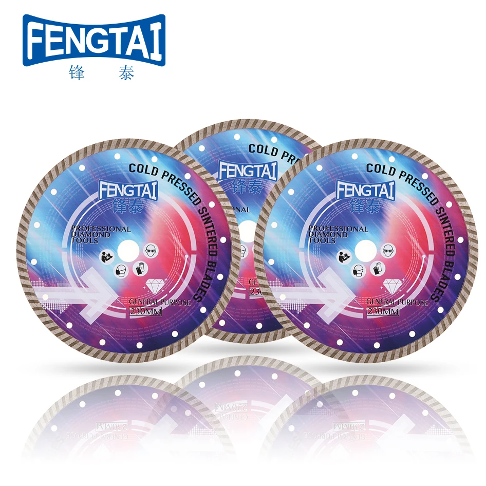 230mm Standard Universal Turbo Diamond Saw Blade For Roof Tiles, Natural Stone And Building Materials
