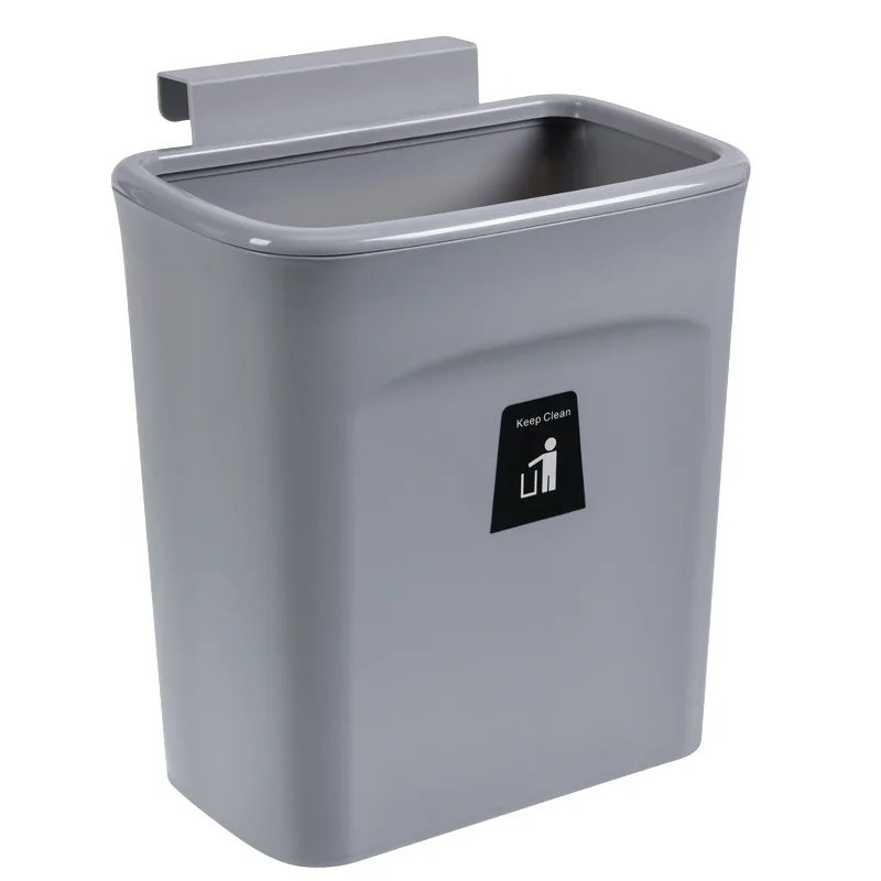 Kitchen Hanging Trash Can Wall Mounted Plastic Waste Bin Kitchen Cabinet Door Hanging Trash Bin