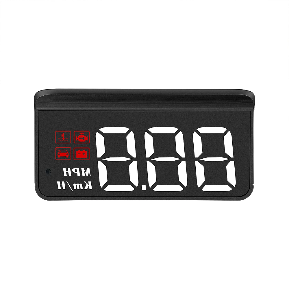 Newest LED Car Alarm M3 HUD Auto Speed Tuning Head Display OBD Display Speed Alarm Water Temperature Fuel Consumption Functions
