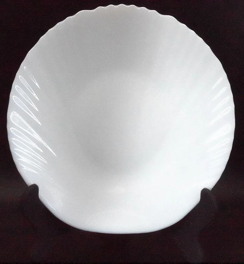 Изысканный дизайн ракушки Свадебная тарелка опаловое стекло тарелка простой белый десерт тарелка