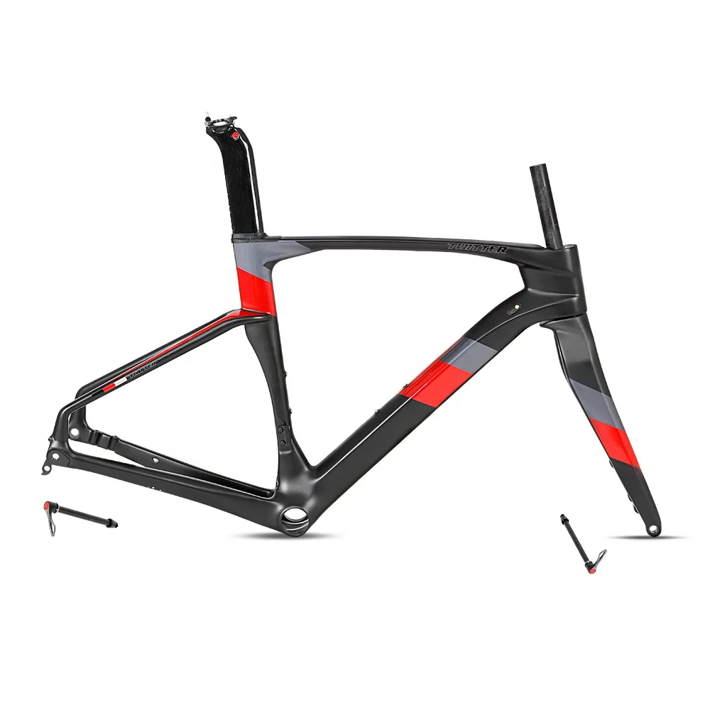 Super light 45CM/48CM/51CM/54CM disc brake full carbon road bike bicycle frameset