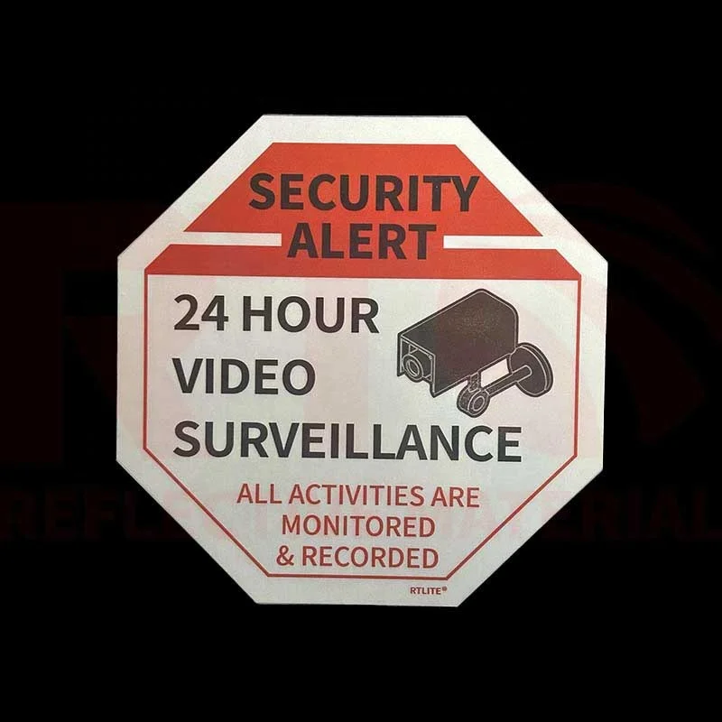 Custom Safety Warning Sign Aluminium BEWARE OF DOG DANGER NO SMOKING Printing Reflector Stickers Reflective Sign Board