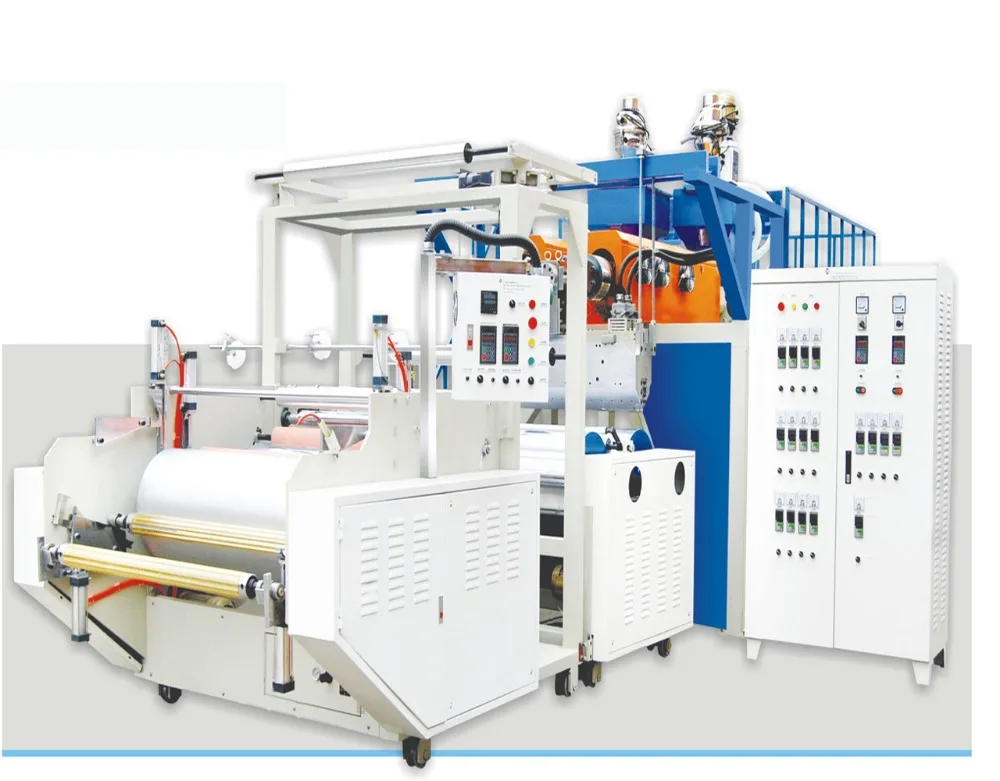 XHD  best price 1 meter semi- automatic  LLDPE  extruder for stretch film plastic stretch film making machinery