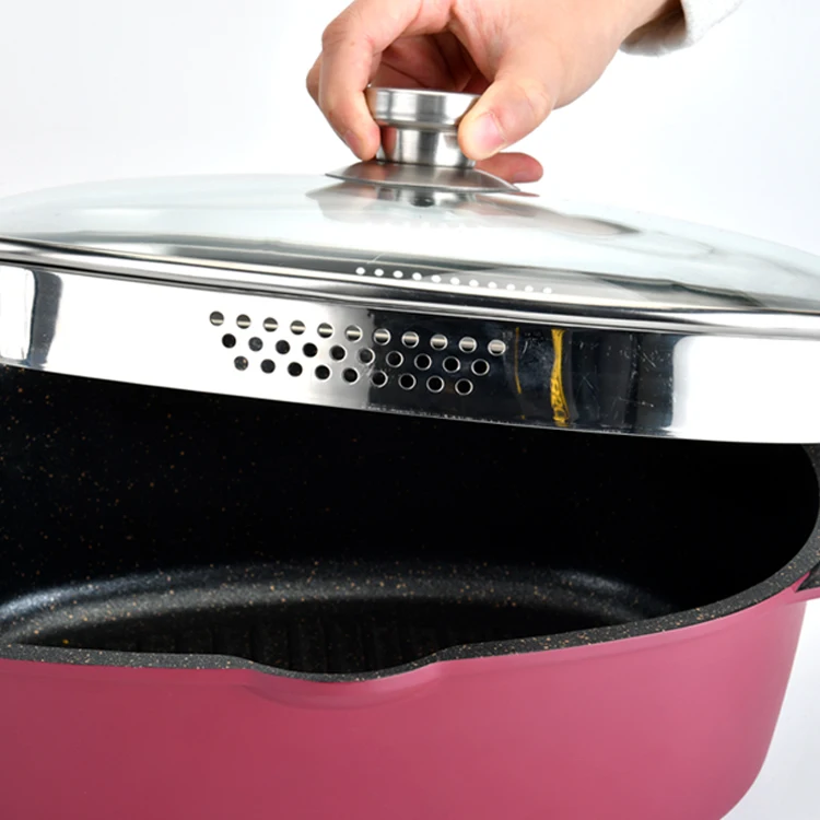 New Design 10pcs Kitchenware Non Stick Cooking Enamel Cast Iron Skillet Roaster And Casserole Set Cookware Sets