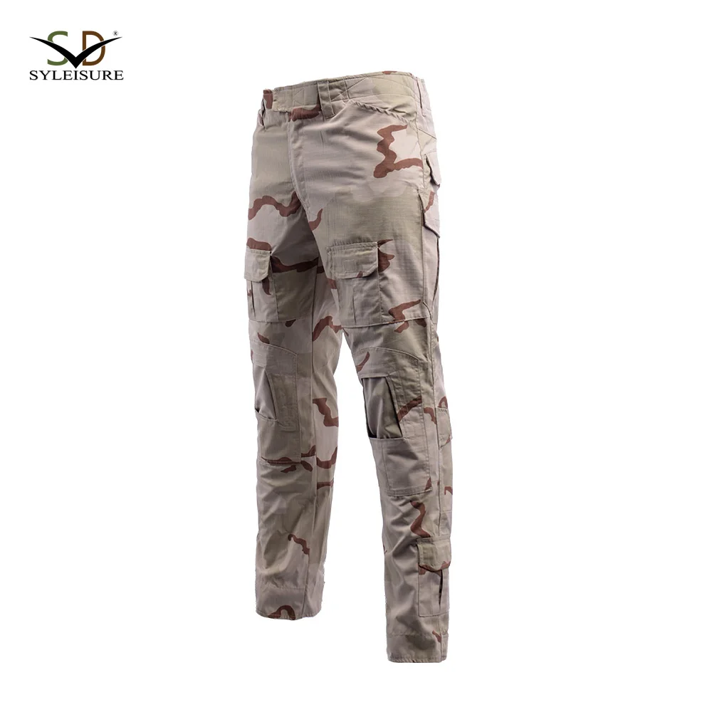 Tri-color desert camouflage G2 FROG tactical suit polyester cotton