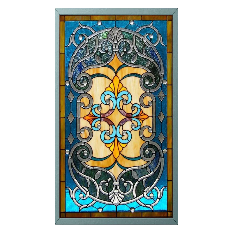 Factory Directly Customize Tiffany Stained Glass For Door And Window Lighting Decorative