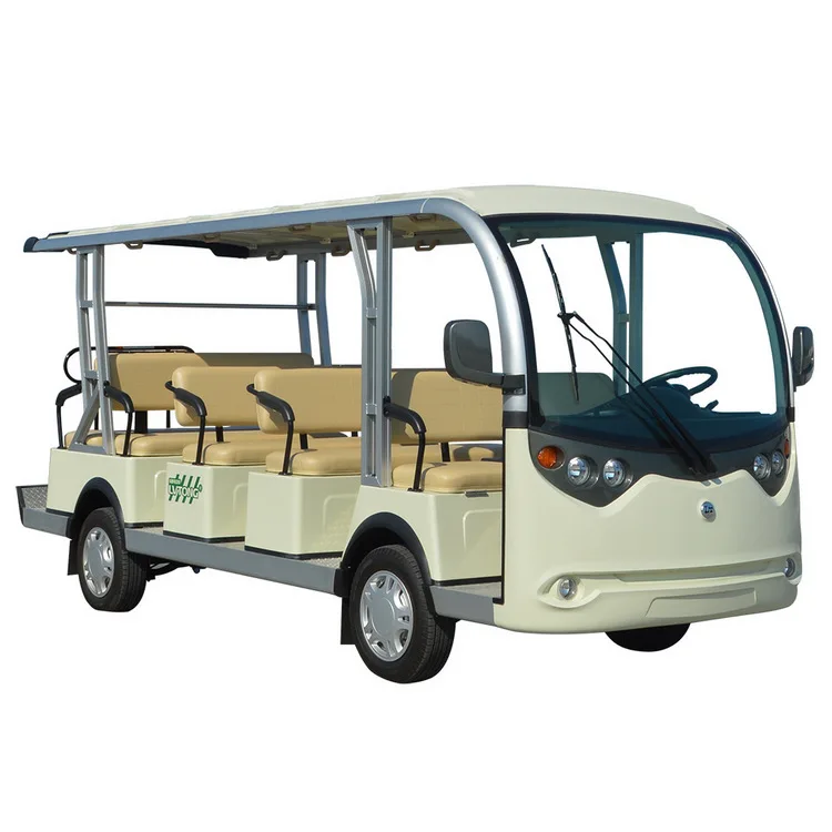 72V Motor Electric 14 Seats Mini Bus Sightseeing Car For Tourism Resort