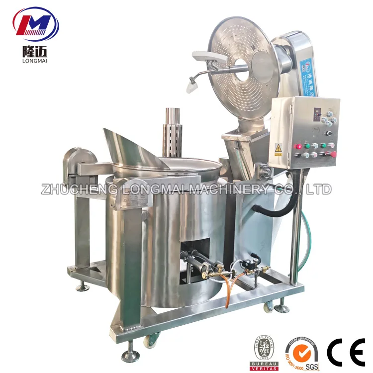Ready to ship stainless steel heavy duty huge large top cretors gas powered popcorn fry machine on wheels for sale on Alibaba