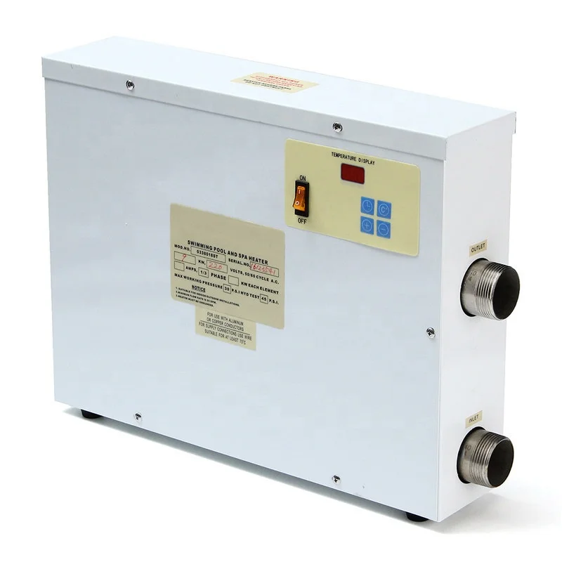 Water Heater 9KW 220V Electric Swimming Pool and SPA Bath Heating Tub Water Heater Constant Temperature pool Accessories