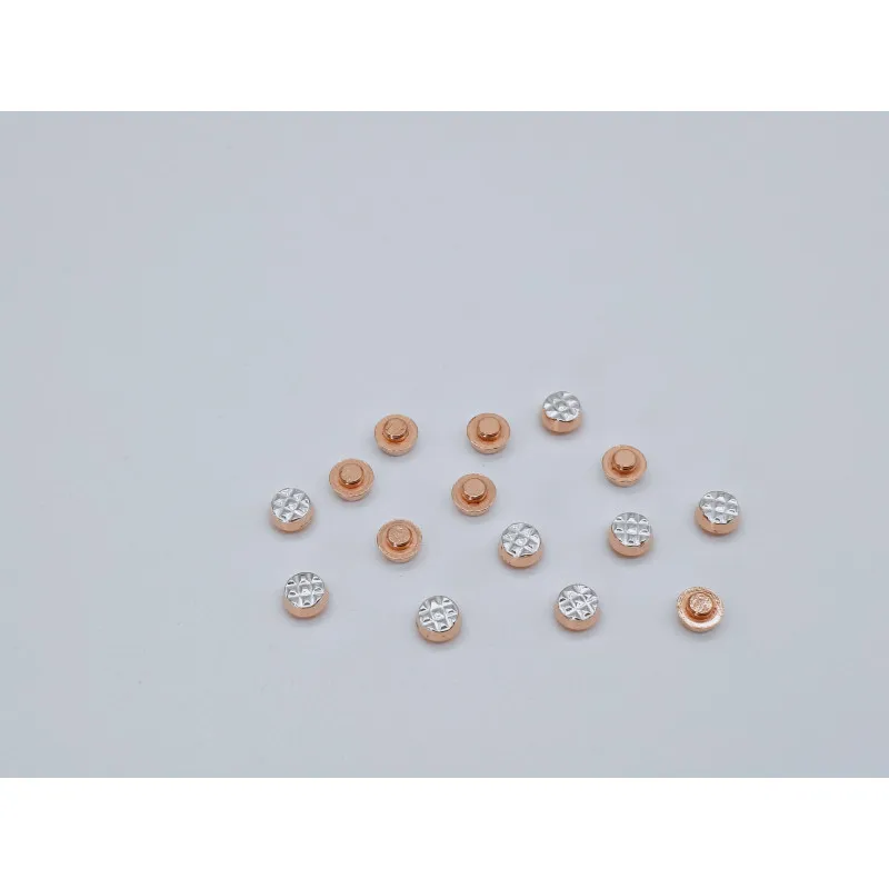 AgSnO2 electrical contact rivet electrical bimetal Contact rivets 4.5mm Ag Ni10/Cu bimetal silver contacts