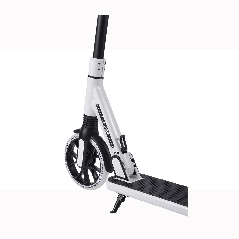 200mm Big PU Wheels kick scooter Foldable  Foot  Kick Scooter with Foot  Brake  for Adult