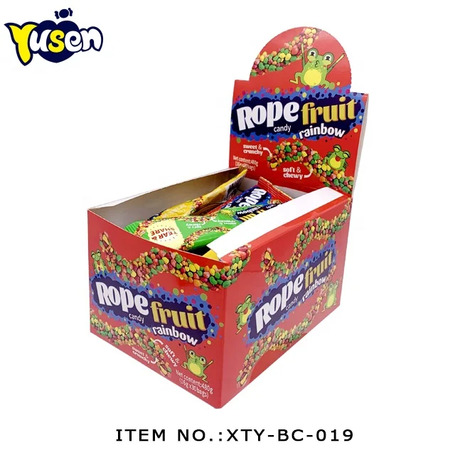 Wholesale Sour Gummy Candy Colorful Fruit Flavor Rainbow Sour Gummy Candy for Children